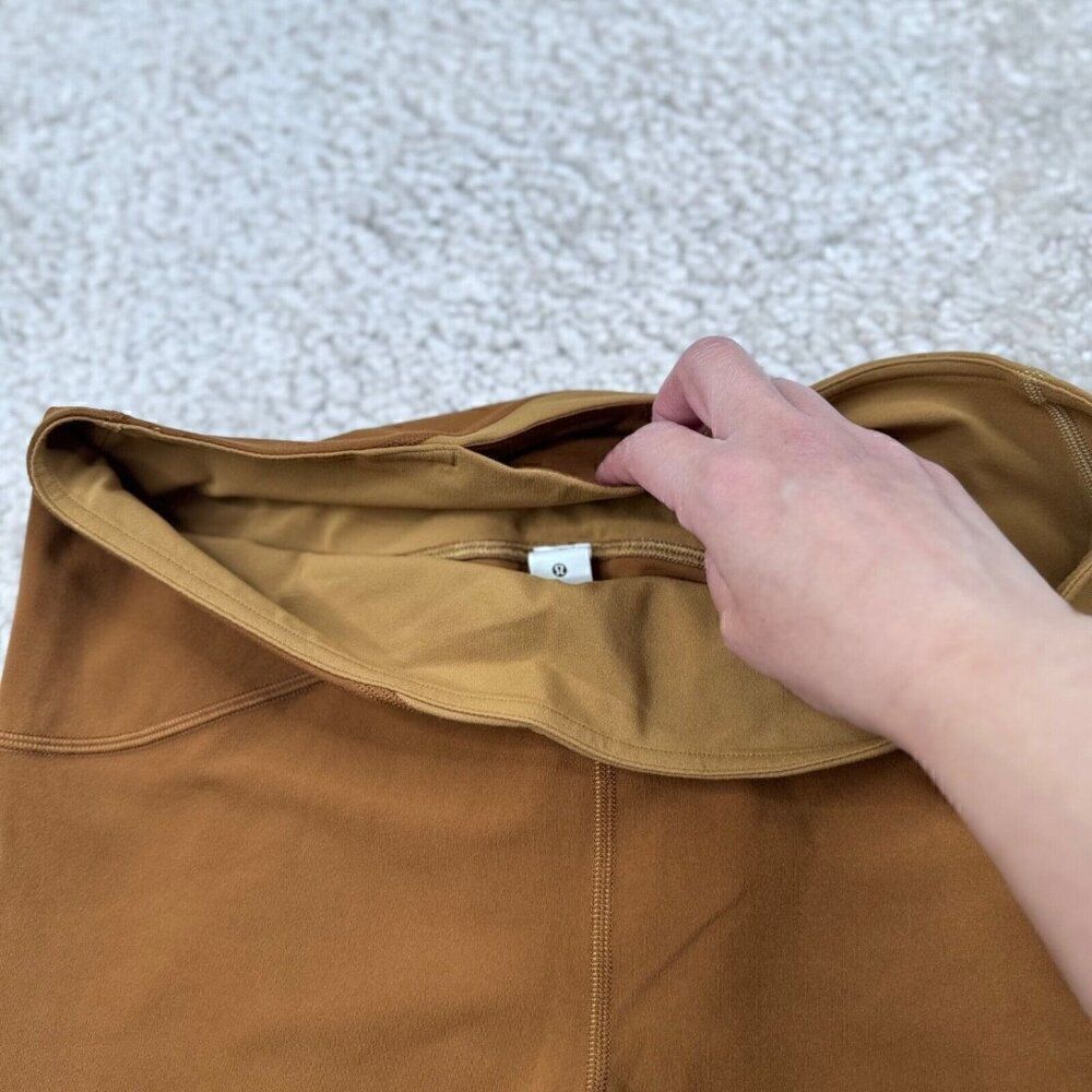 Lululemon Nulu Colorblock High Rise Limited Edition Legging Copper Brown Sable - Picture 7 of 11